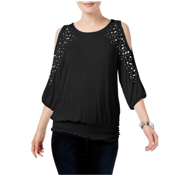 INC International Concepts Tops - INC International Concepts Embellished Cold